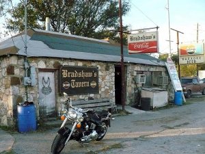 Bradshaw's Tavern in Bradshaw's Pike. Bikers, karaoke.